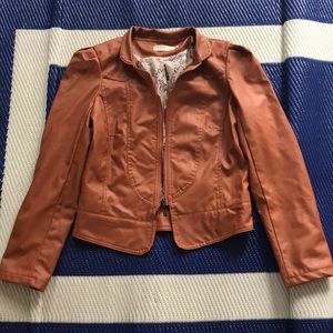 Faux leather jacket